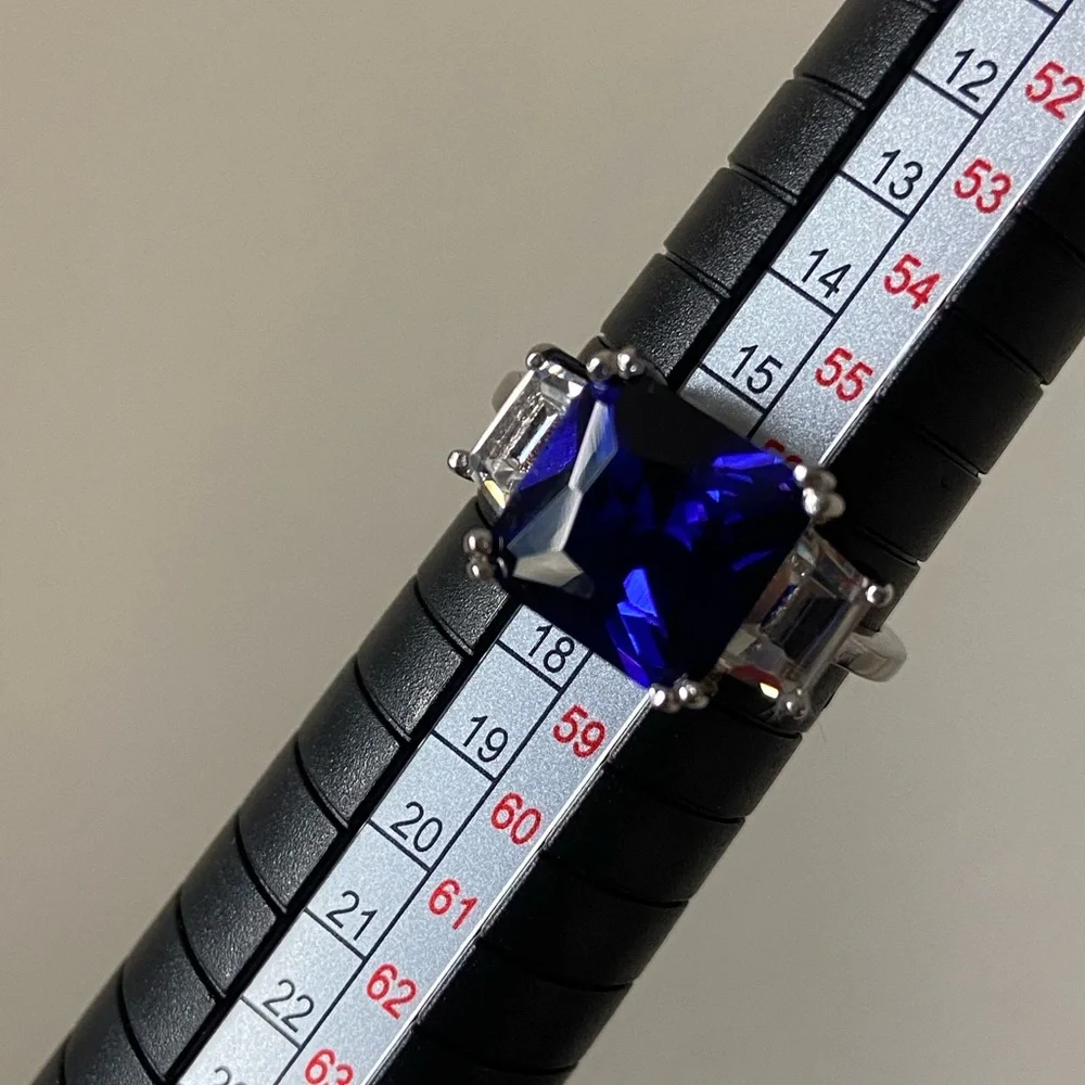 London blue Topaz ring 925, size 8